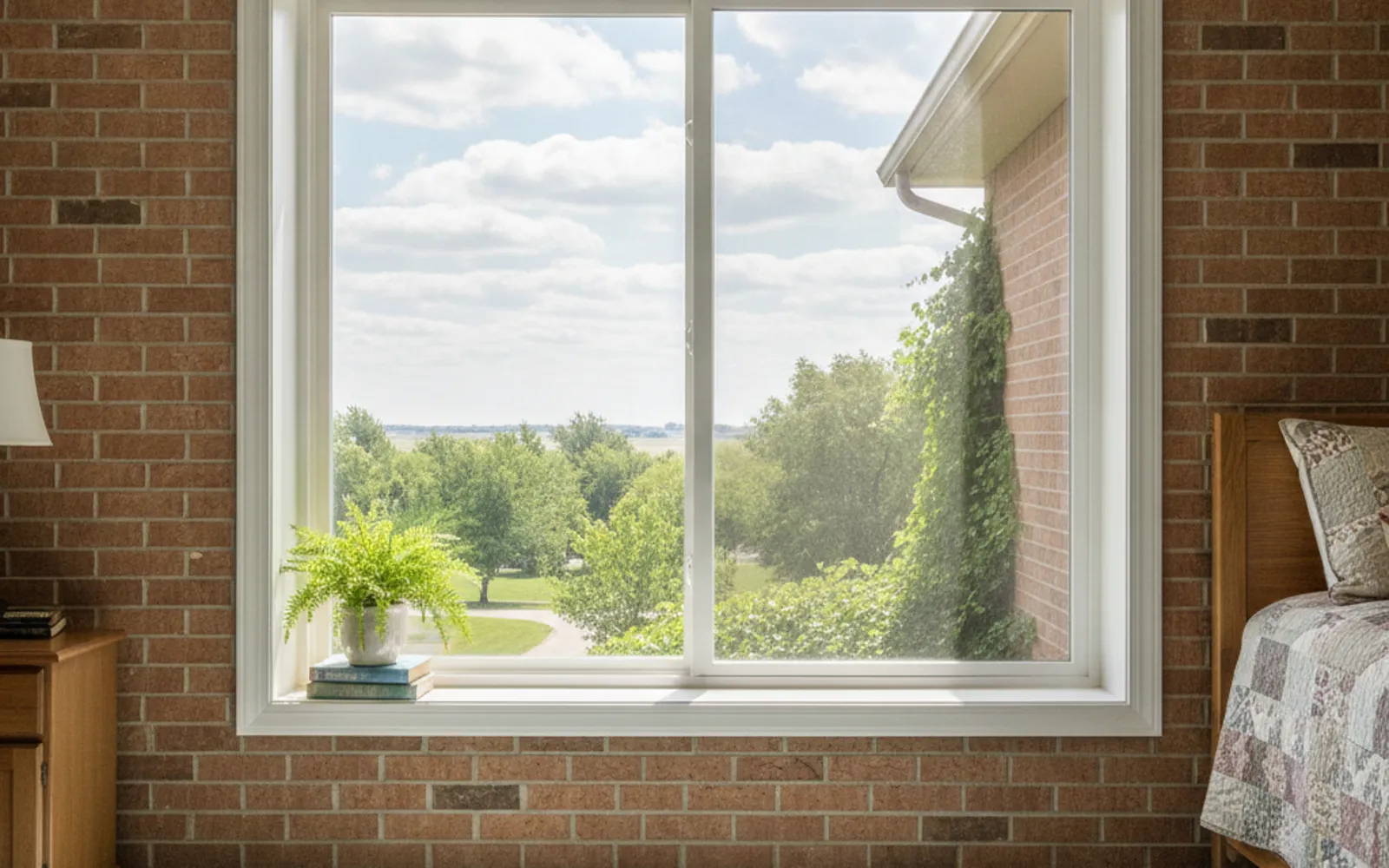 Old basement window being replaced with a code-compliant egress window